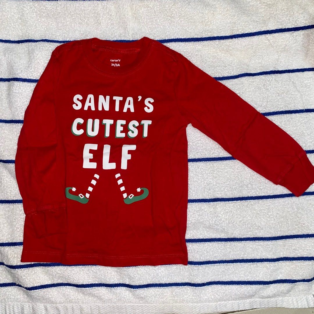 Carters top elf sweater