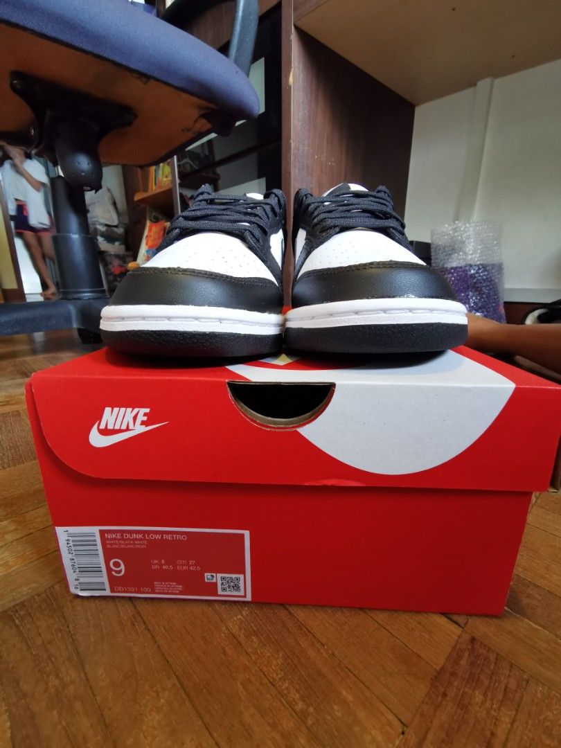 Panda Dunks Low, Men's Fashion, Footwear, Sneakers on Carousell