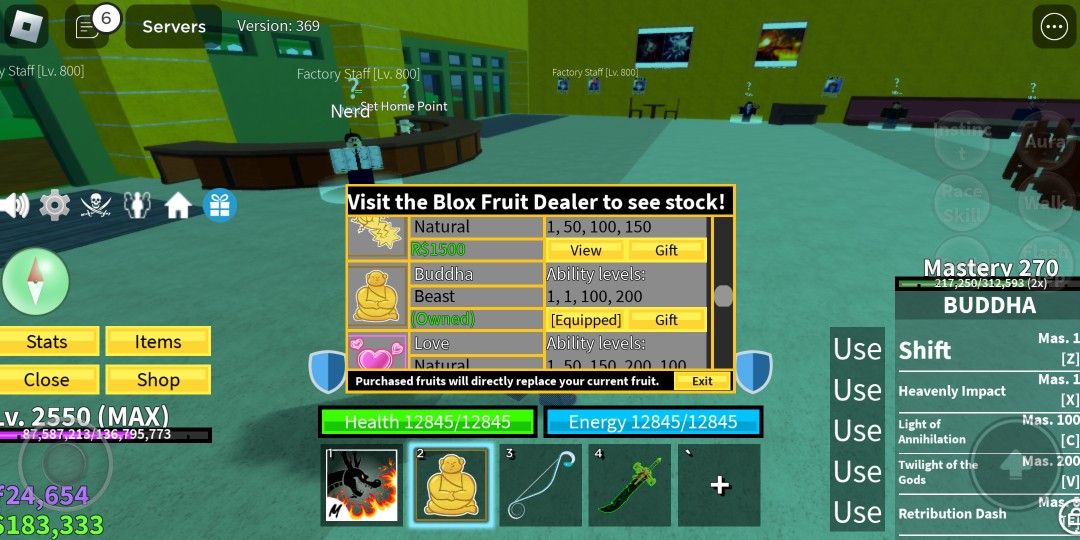 Blox fruit phoenix full awakening, Video Gaming, Video Games, Others on  Carousell