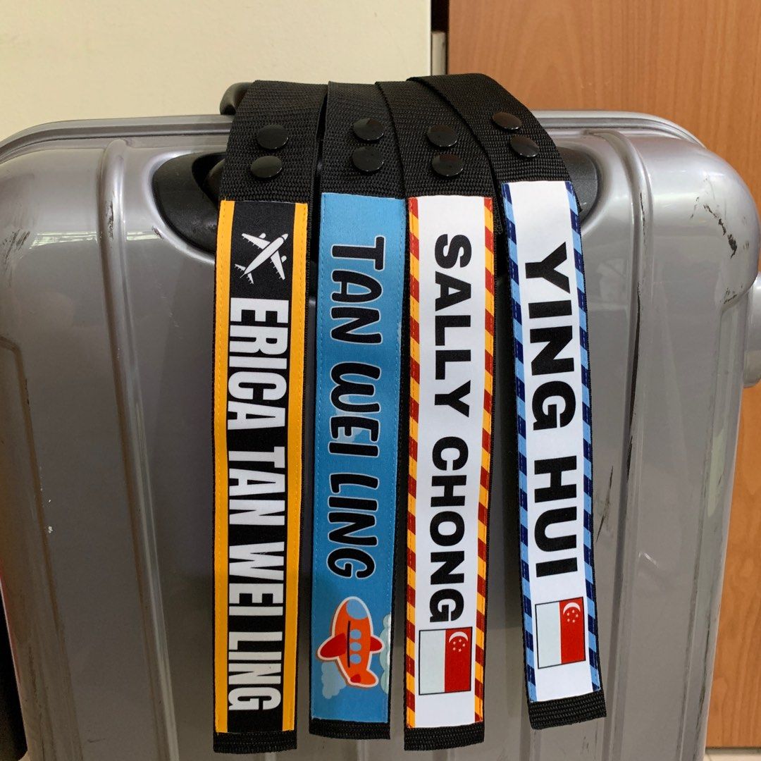 Personalised luggage shop stickers