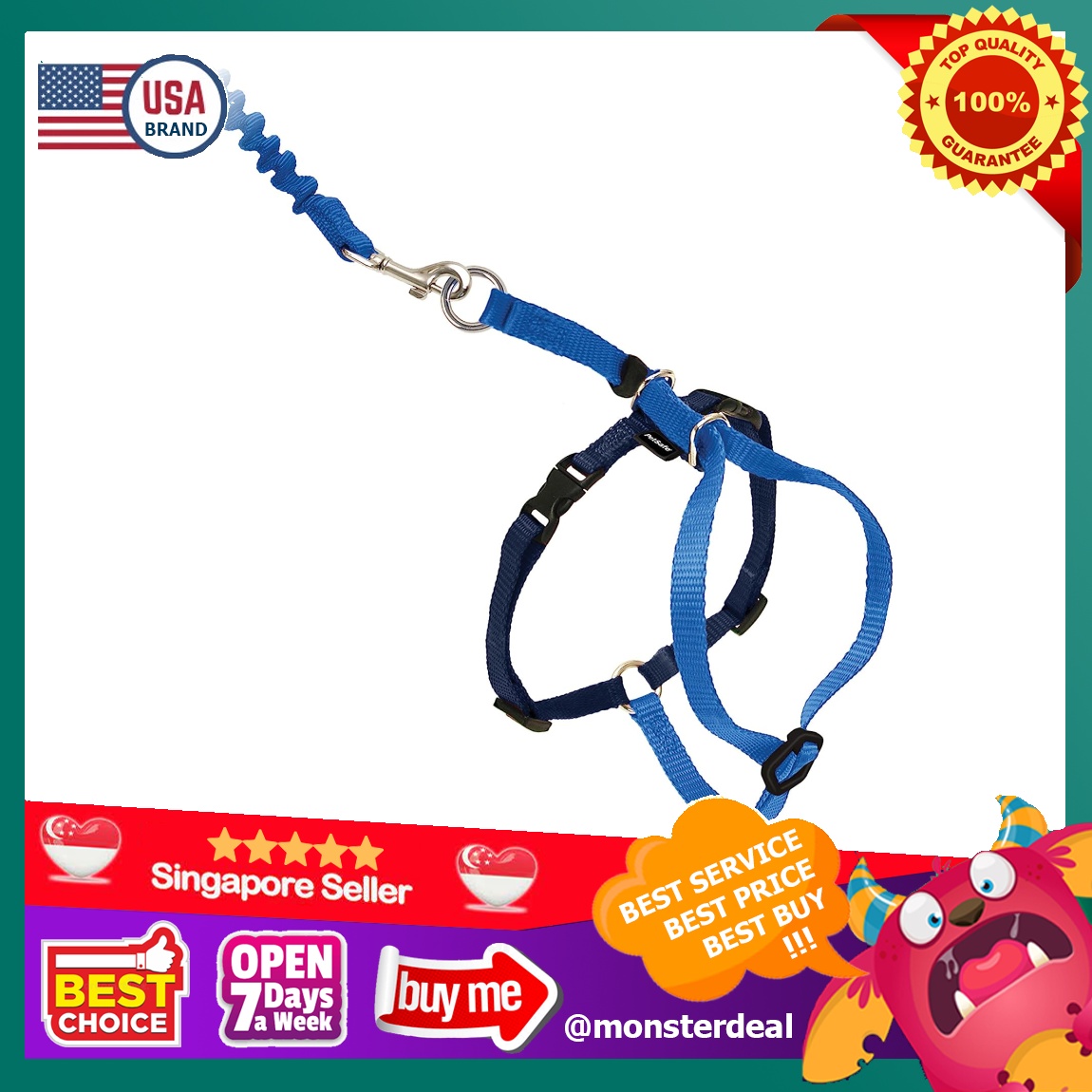 PetSafe Come With Me Kitty Harness and Bungee Leash Harness for