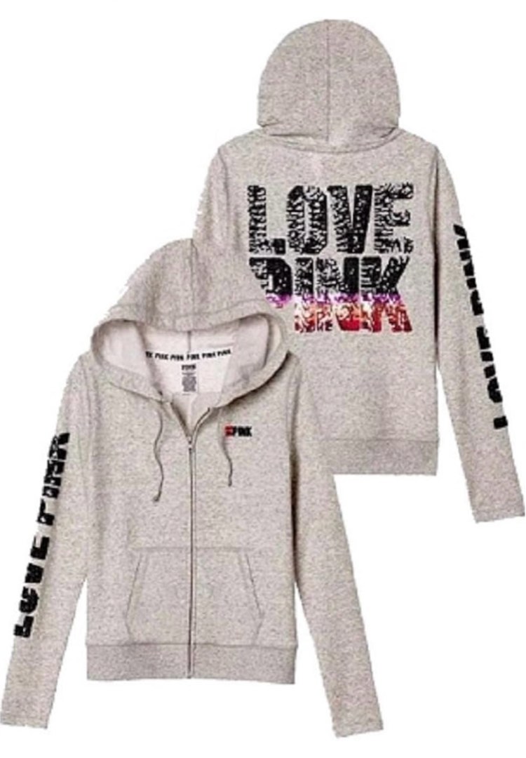 Victoria secret grey hoodie deals