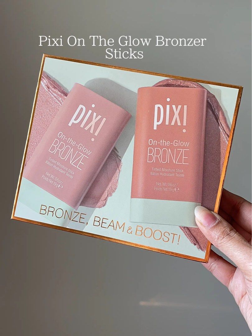 PIXI On The Glow Bronzer Sticks (set with box), Beauty & Personal Care