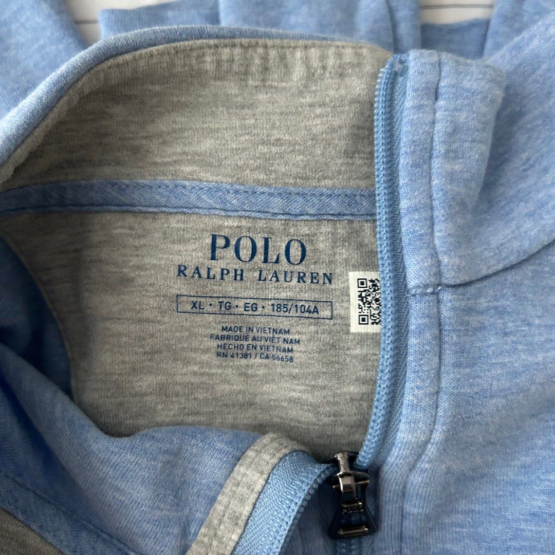 Ralph lauren half zip blue cheap