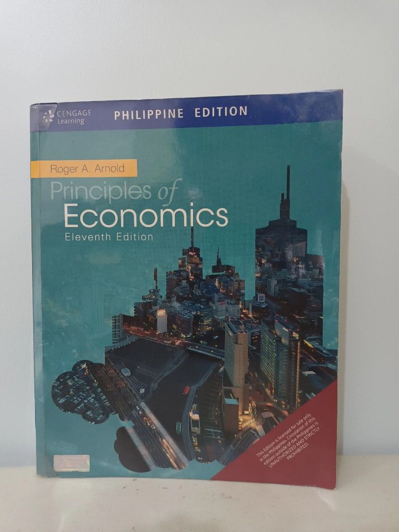 Principles of Economics (Category: Textbooks) located in Cebu City. Submitted by dim108 (Listing ID 1271115586, Image 1). Description: This book is priced at Php 400.00 Condition: This book has plastic cover and is in good condition. Reason for Selling: Decluttering Mode of Payment: Gcash For delivery, 50% downpayment is required and delivery fee must be shouldered by the buyer. Thank you!.