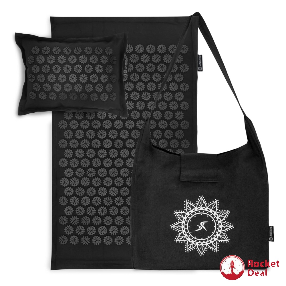 ProsourceFit Acupressure Mat and Pillow Set for Back Neck Pain
