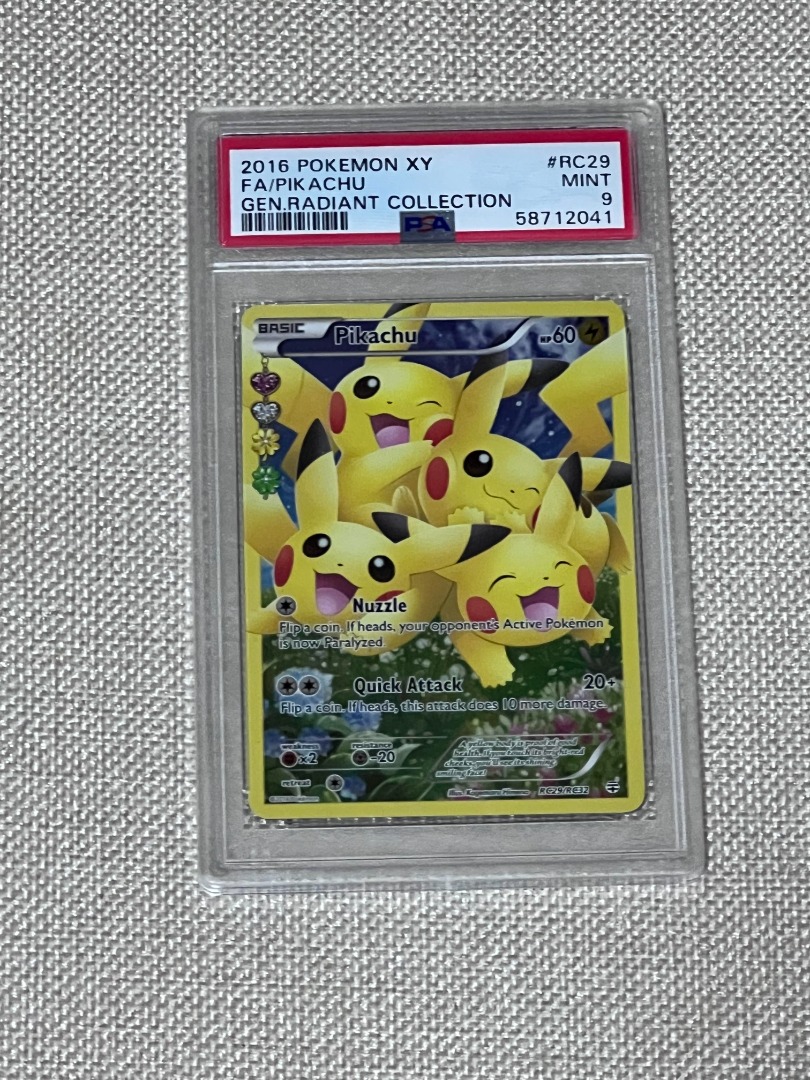 PSA 9 Generations Radiant Collection Pikachu, Hobbies & Toys ...