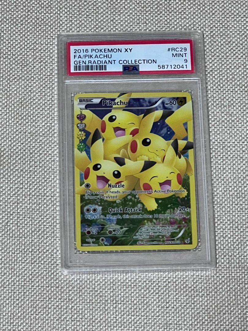 PSA 9 Generations Radiant Collection Pikachu, Hobbies & Toys ...