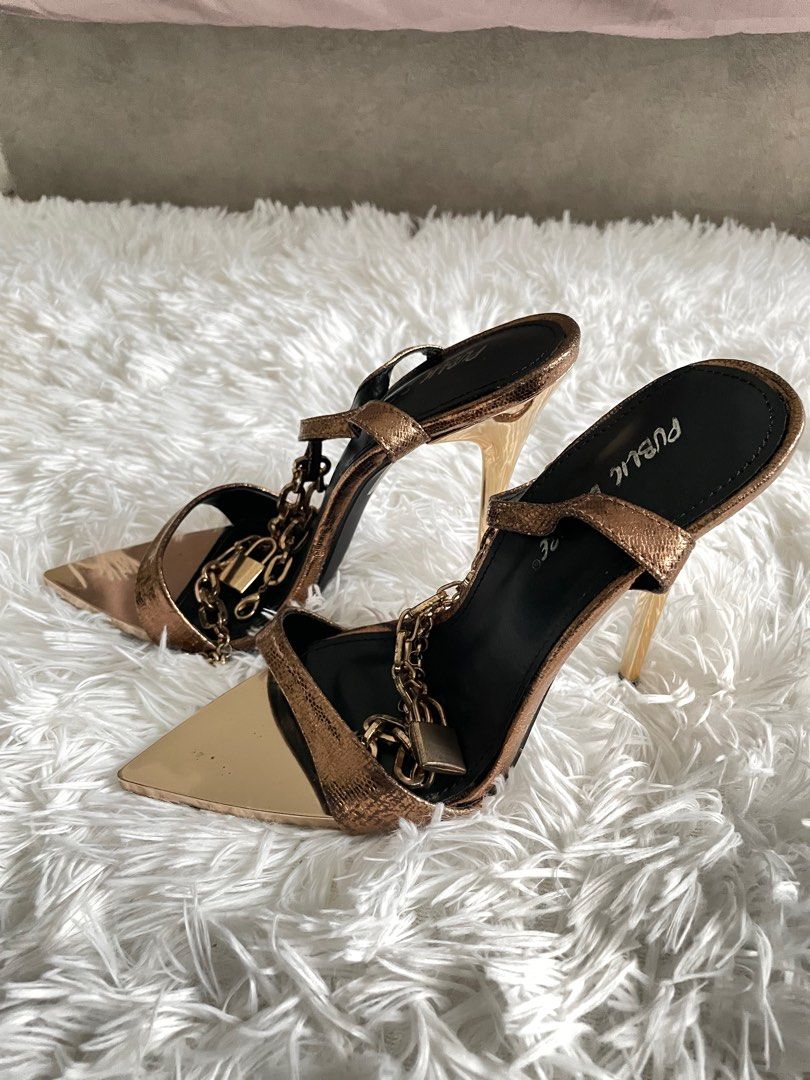 Public desire gold heels online