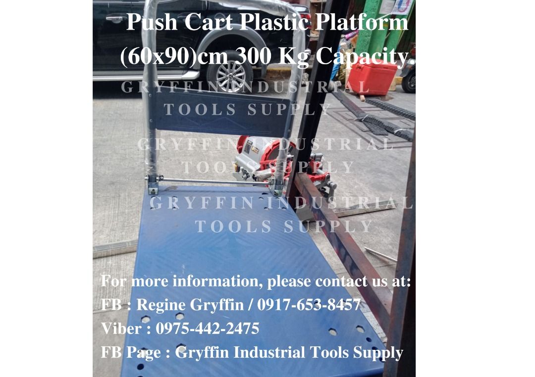 Push Cart Plastic Platform (60x90)cm 300 Kg Capacity., Commercial ...