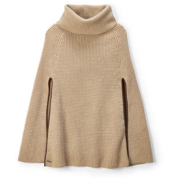 Ralph Lauren Nude High Collar Sweater Cape Poncho Women s Fashion Coats Jackets and Outerwear on Carousell