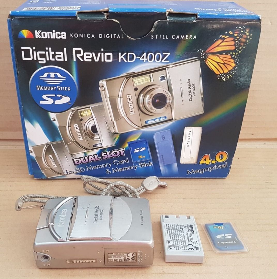 Rare Gadget, Konica Digital Still Camera, Revio KD-400Z, Point and