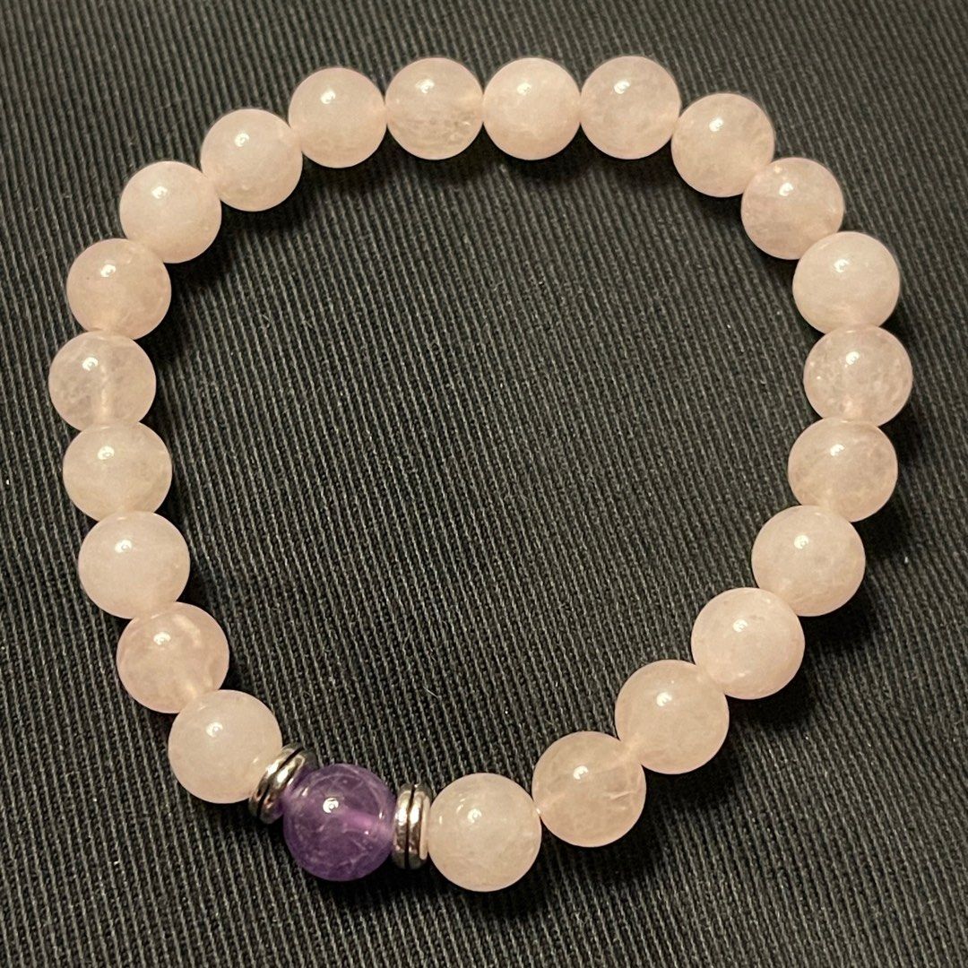 Genuine rose quartz discount beads