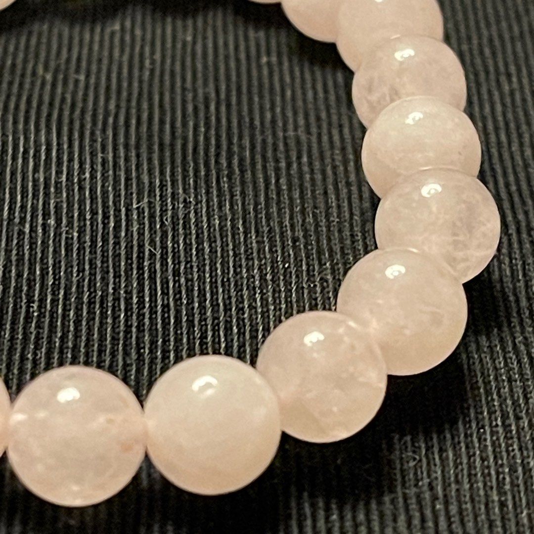 Genuine rose top quartz beads