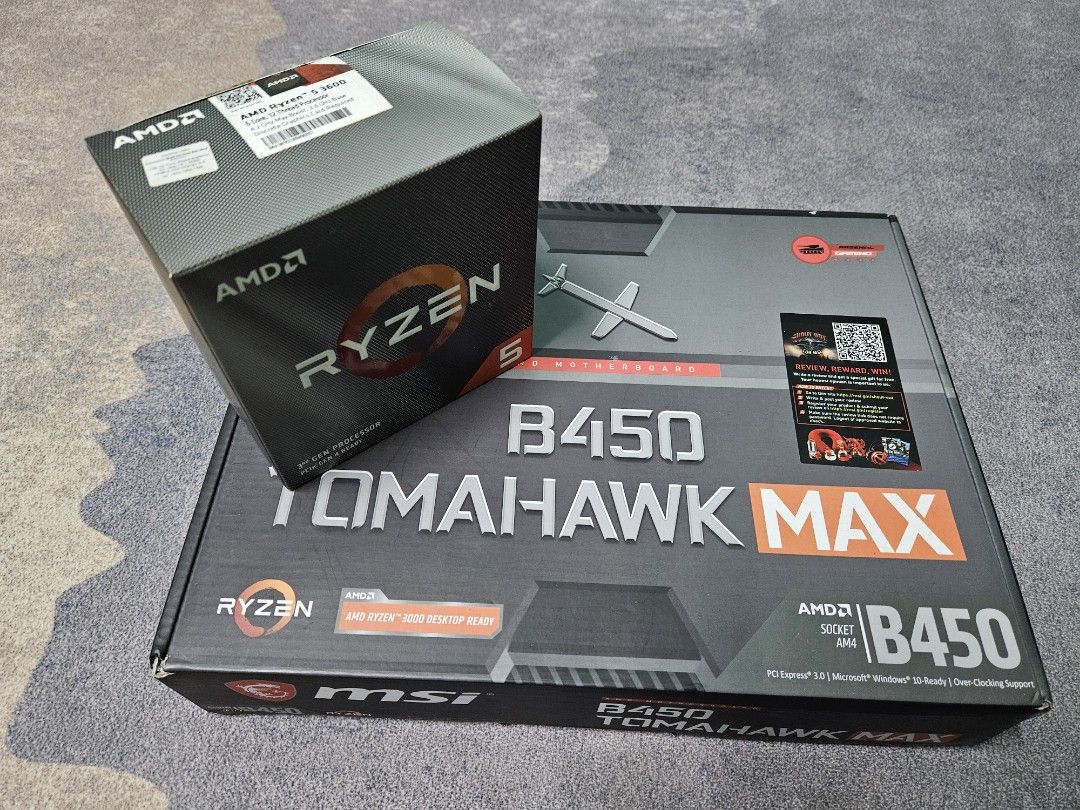 Ryzen 5 3600 outlet b450 tomahawk