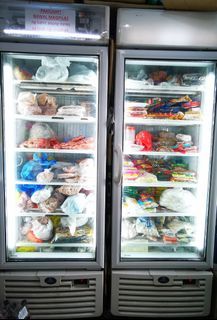 Sanden upright freezer, 2 units