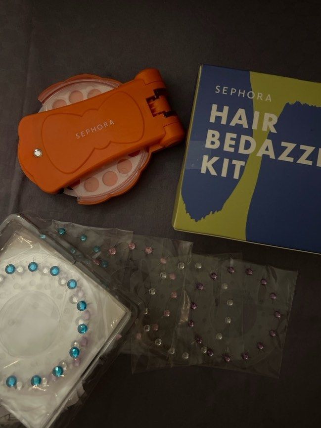Super cute find at Sephora! A hair ✨ bedazzler ✨ kit 🥹 Go get yours n