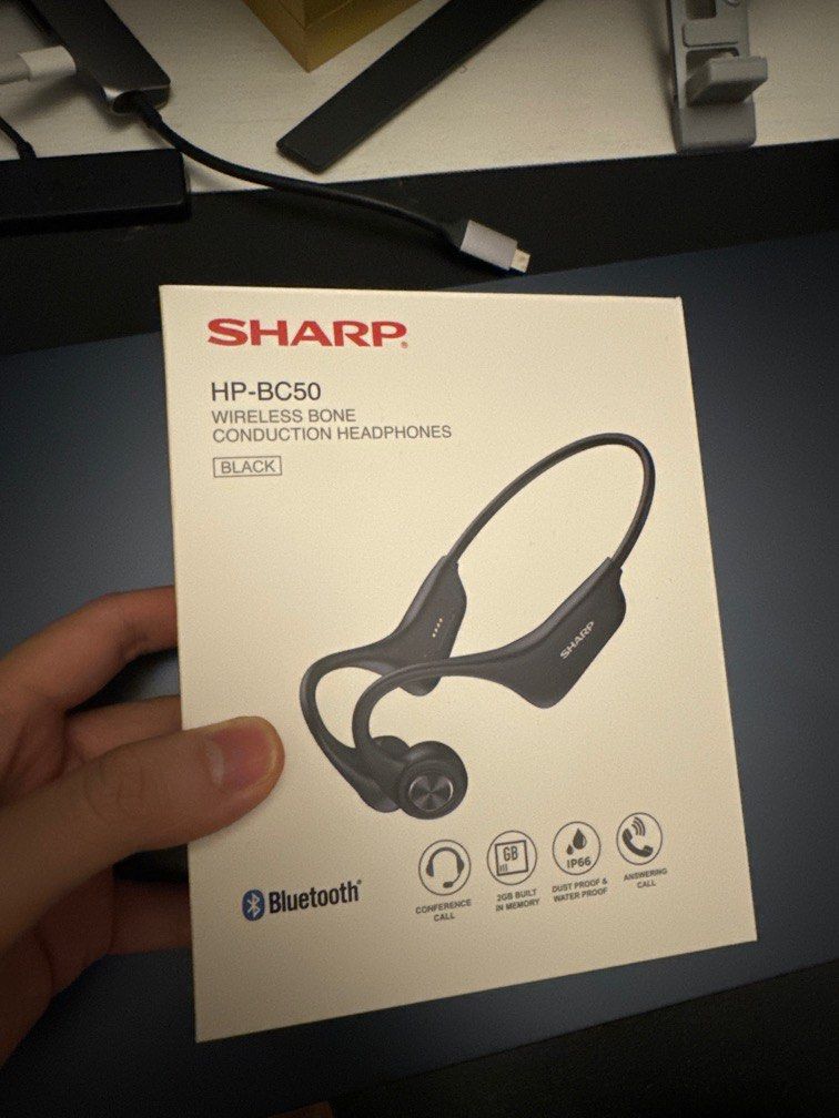 Sharp Headset Shock Sharp Wireless Bone Conduction Headphone, Audio, Headphones & Headsets ...