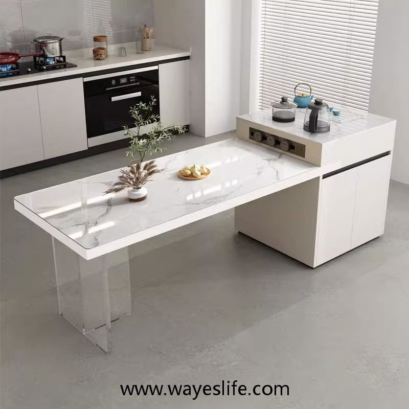 Sintered or Wooden countertop Kitchen Island Dining Table Furniture Home Living Furniture Tables Sets on Carousell