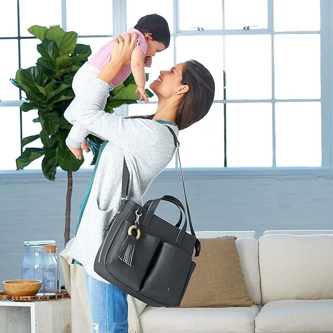 Skip Hop Greenwich Simply Chic Tote Color Smoke Diaper Bag
