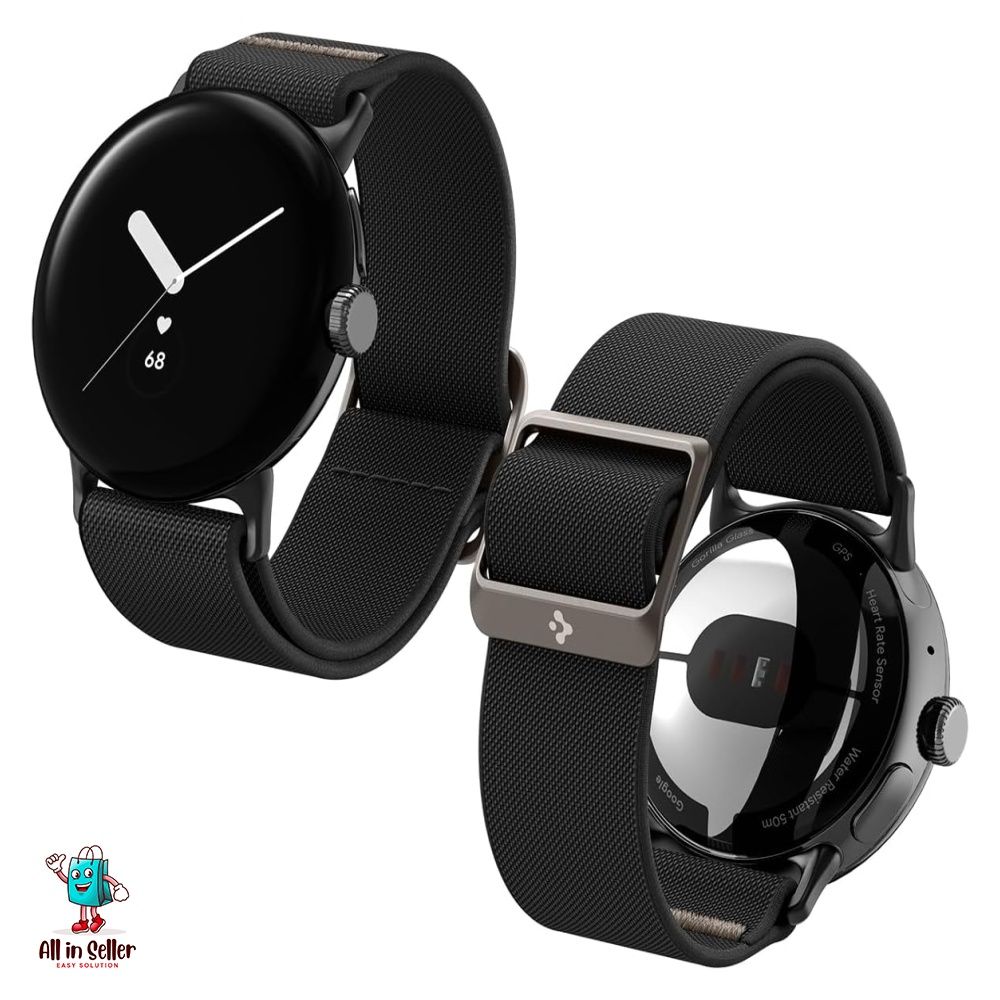 Spigen Compatible for Pixel Watch Case Lite Fit Black Mobile
