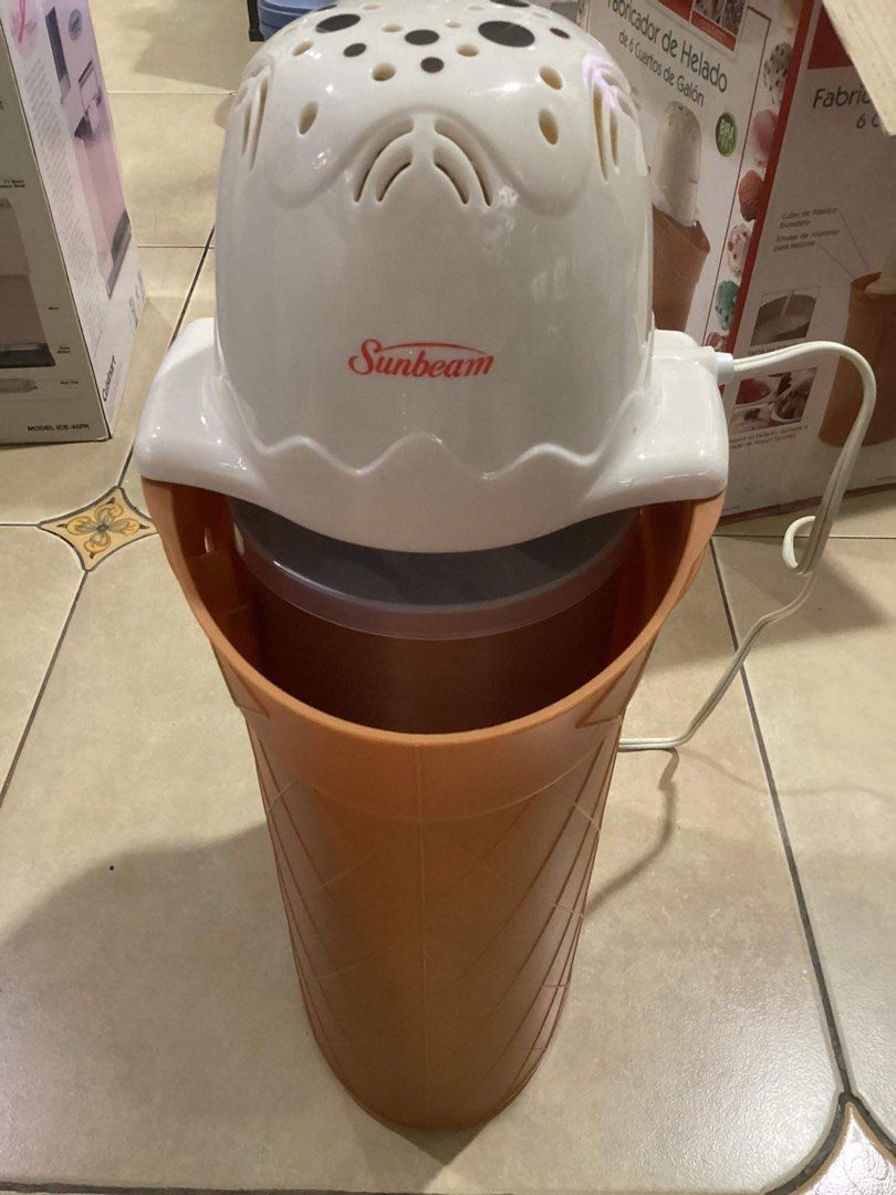 Sunbeam 4 qt ice cream maker discount