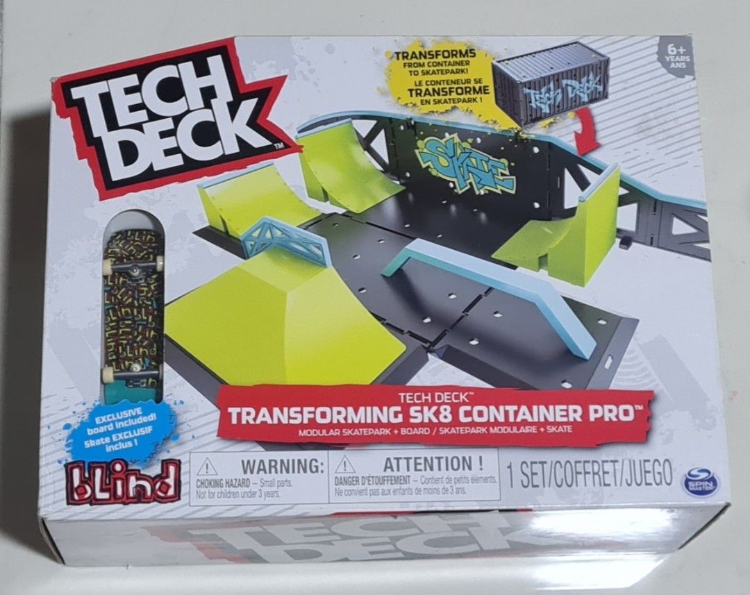 Tech deck sale transforming container