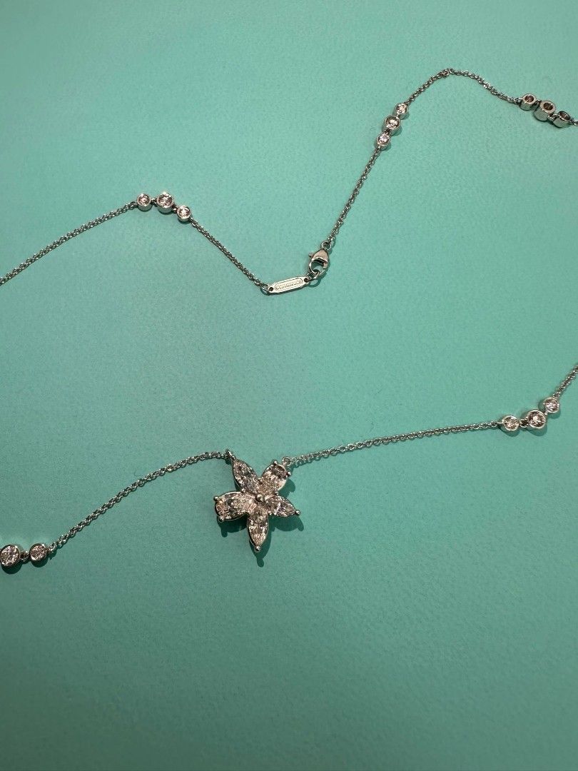 Tiffany victoria mixed cluster necklace outlet