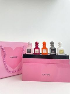 Tom Ford Mini Pink Decanter Collcetion Edp Set for Unisex With 5x12ml