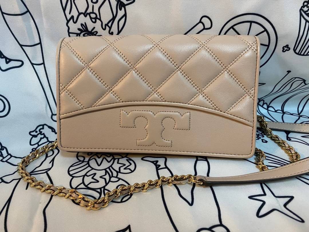 Tory burch savannah top chain wallet