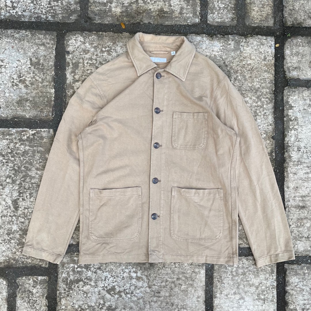Uniqlo Utility Work Jacket, Men's Fashion, Coats, Jackets and Outerwear on Carousell