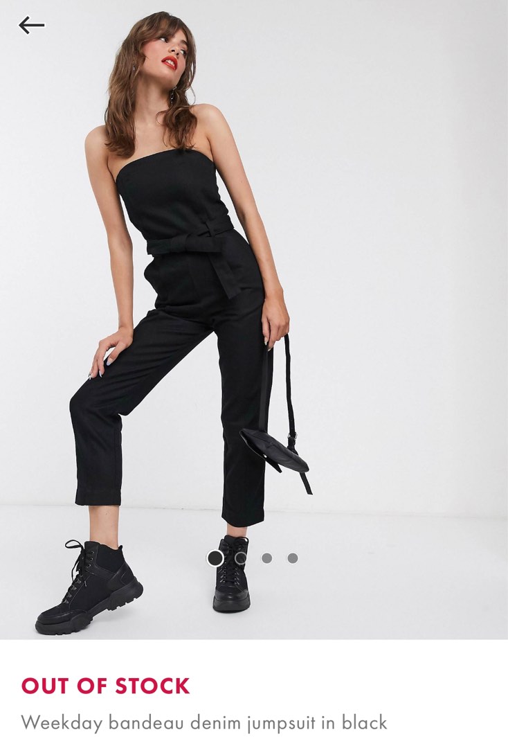 Weekday hotsell black jumpsuit