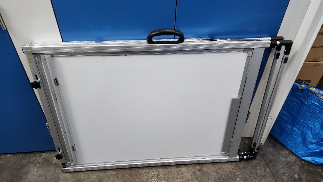 Whiteboard with Flip Chart Paper holder, Furniture & Home Living