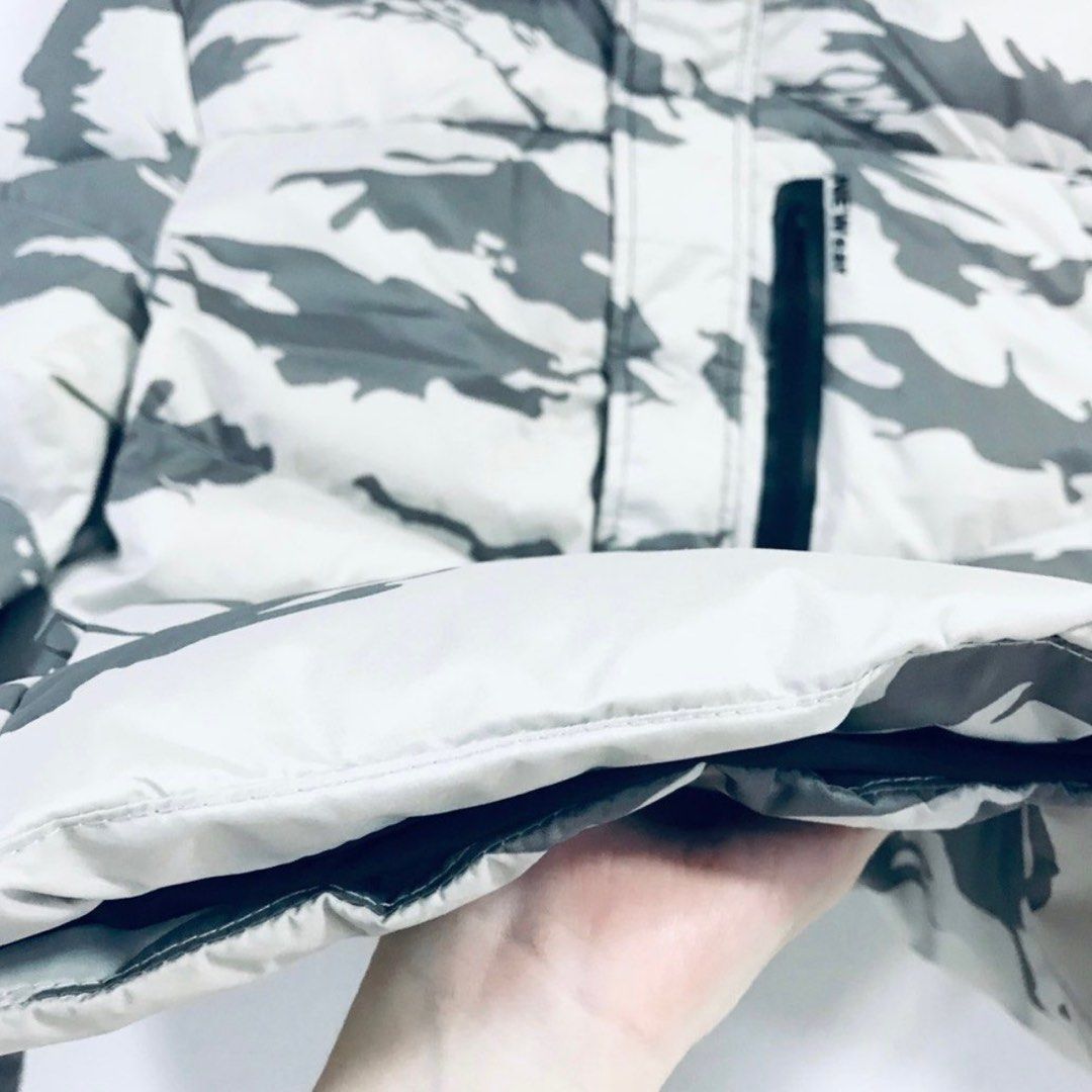 White camo winter jacket top