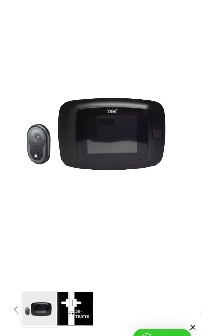 Yale Basic Digital Door Viewer DDV1, Furniture & Home Living, Security