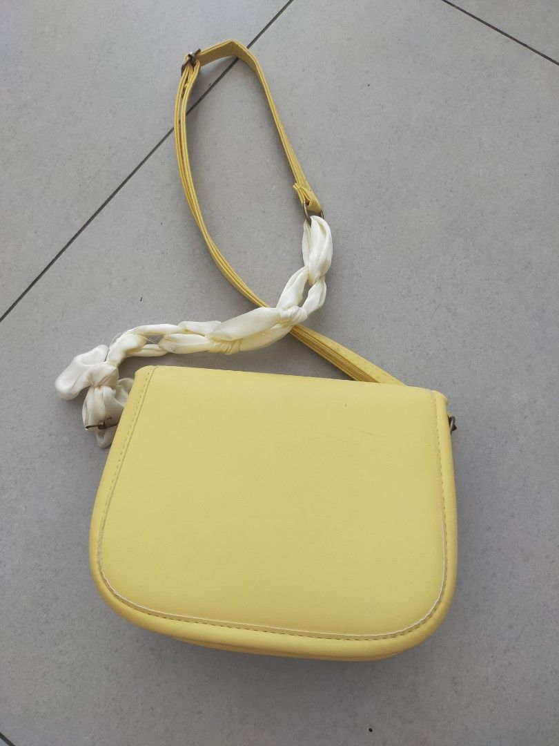 Women Cute Bucket Jute Bag Casual Woven Handbag (yellow)