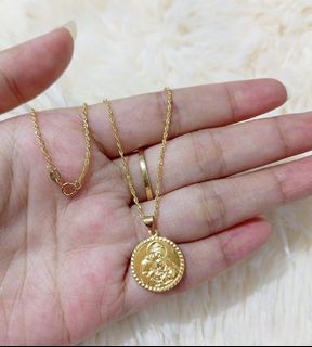 18" Rope Chain + Mother & Child (Big) Pendant