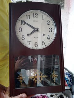 1960's Antique Lorus 30 day winding pendulum clock
