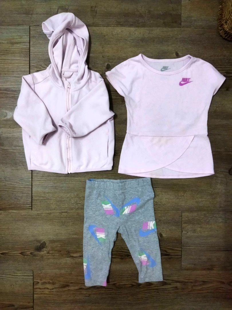 2 years Set sports wear. Nike baby tops and pants and Uniqlo kids sweater