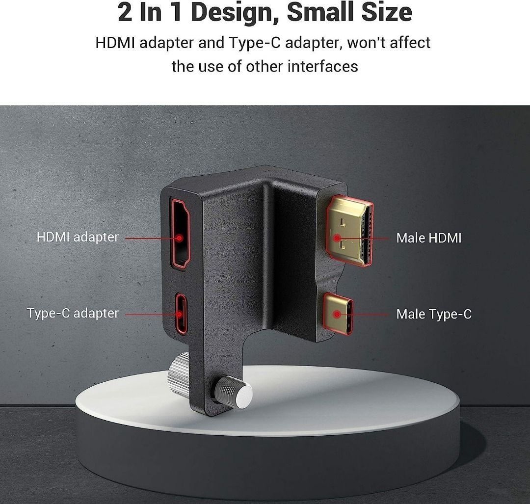 3789 SMALLRIG HDMI USB Type C Right Angle Adapter Only for Blackmagic Pocket Cinema Camera BMPCC 4K Camera Cage AAA2700 Photography Photography Accessories Other Photography Accessories on Carousell