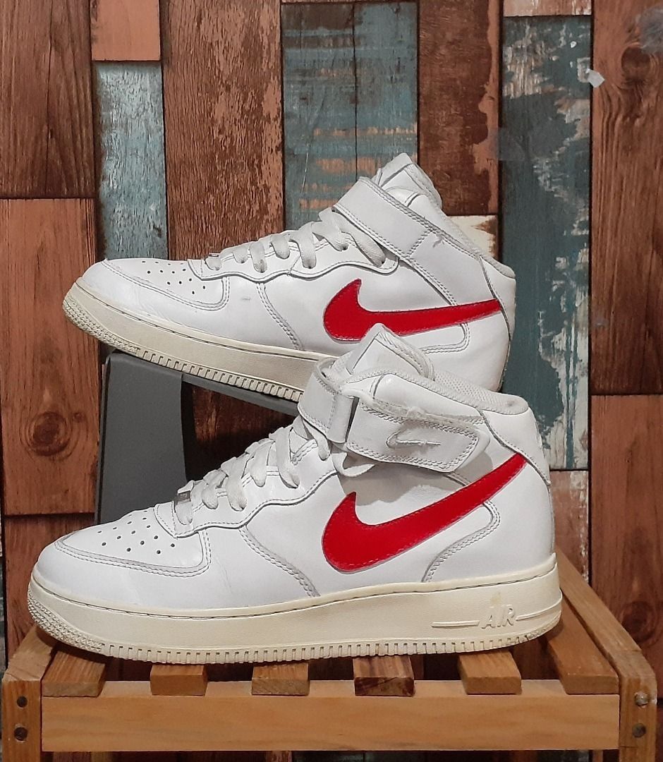 41 NIKE AIR JORDAN 1 MID WHITE SEPATU NIKE AIR JORDAN A1 481