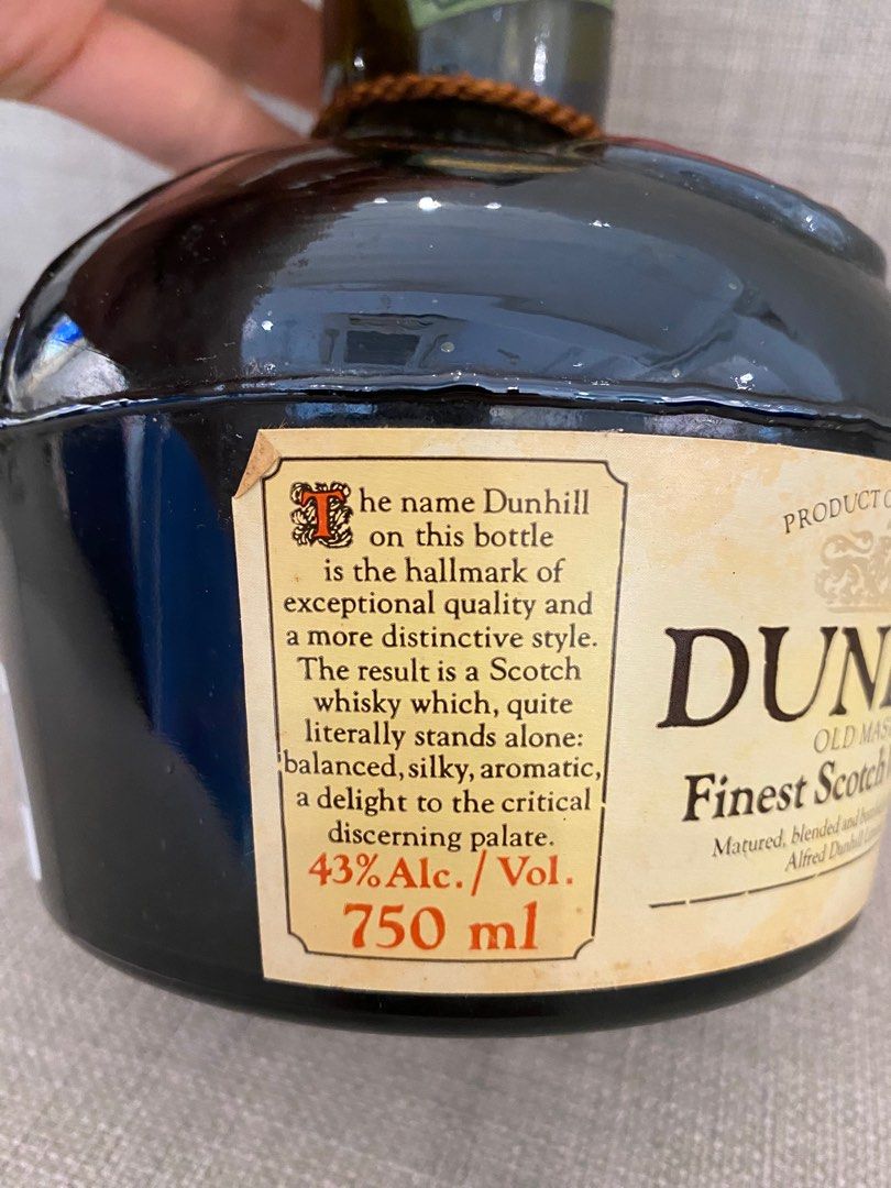 80年代Dunhill Old Master 威士忌whisky 🥃 高水, 嘢食& 嘢飲, 酒精