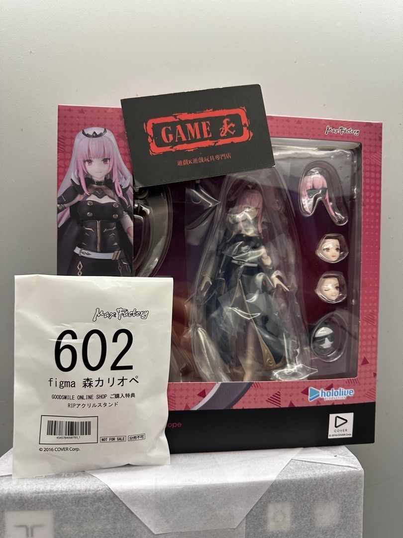 全新 日版 特典版 Max Factory FREEing figma 602 森美聲 hololive English en Mori ...