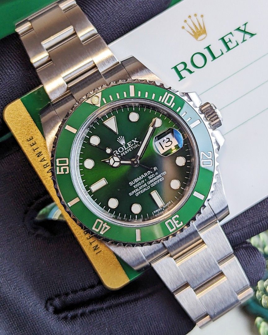 Gold submariner 2024 green face