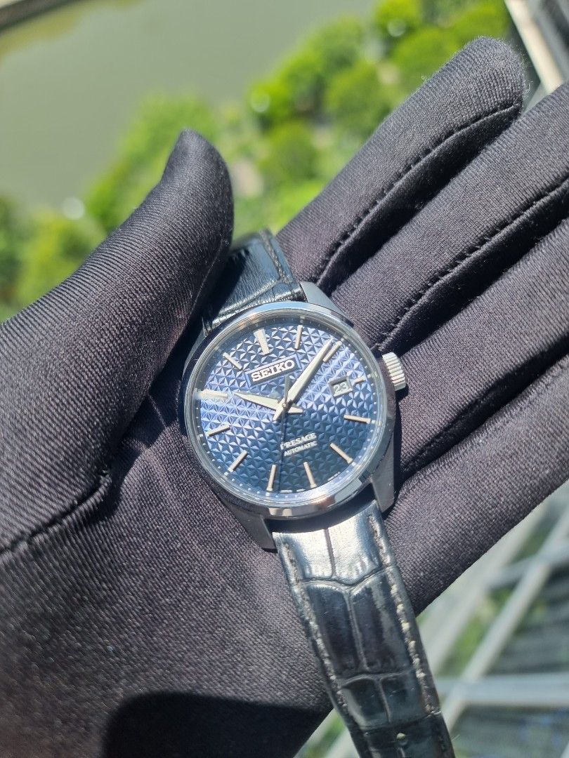 SALE SEIKO PRESAGE SHARP EDGED SERIES BLUE DIAL SPB167 AUTO AUTOMATIC SPB167J1 NO BRACELET SARX077 Men s Fashion Watches Accessories Watches on Carousell