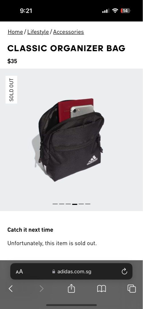 Adidas classic sales organizer bag