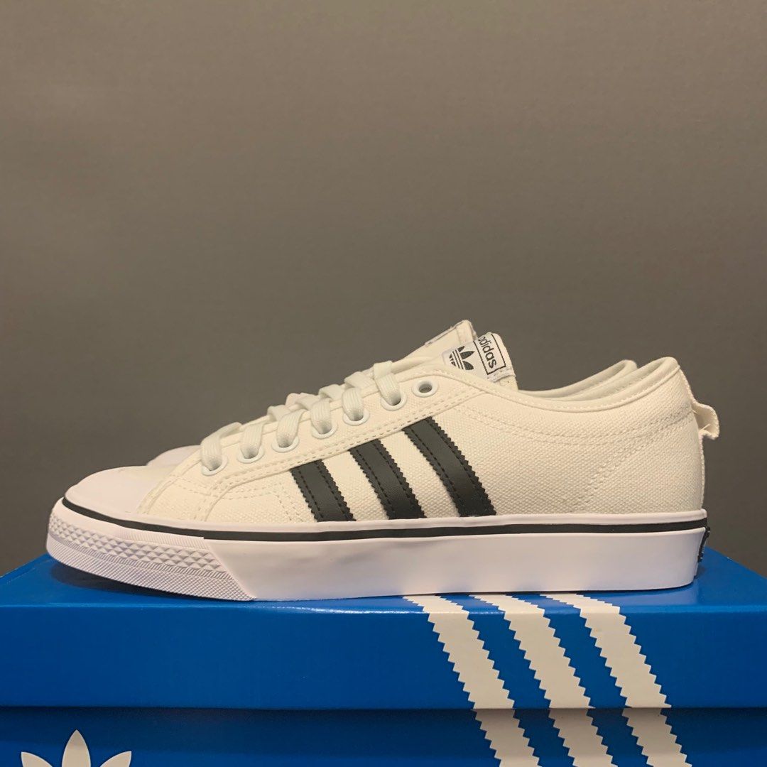 Adidas originals nizza hotsell lo white mens