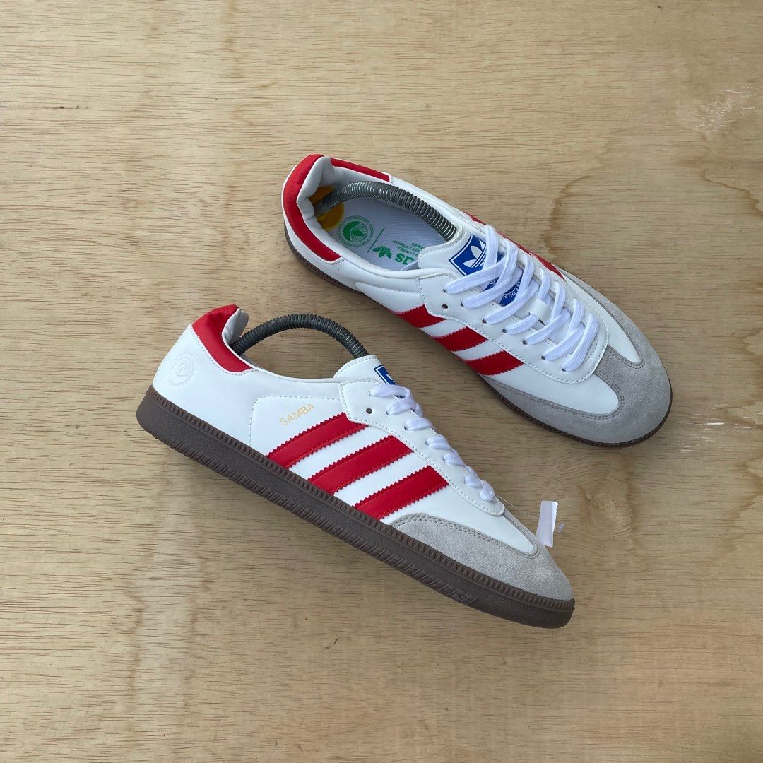 Adidas Samba White Red 9UK RM15O Men s Fashion Footwear