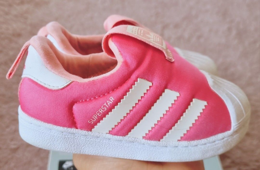Adidas Superstar pink US6K Eur22 13cm