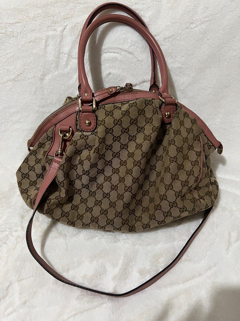 RUSH Authentic Gucci Monogram Sukey 223974 Two Way Monogram Canvas Shoulder Bag Luxury Bags Wallets on Carousell